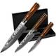 Wolfblood Damastmesser-Set 3er Vergleich