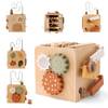 Wooden Teether Montessori Motorikwürfel