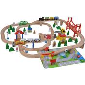 Woodtoys Holzeisenbahn De Luxe