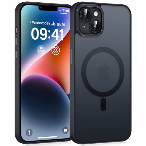 5-in-1 IPhone 14 Pro Hülle Mit MagSafe – Inkl. 2 Schutzglas, 2 Kameraschutz, Transparent, Stoßfest & Magnetisch, Militärschutz