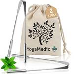 Yogamedic Zungenreiniger-Set Edelstahl