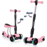 Kinder Scooter Kick Roller mit 3 Rädern und LED Reifen +
