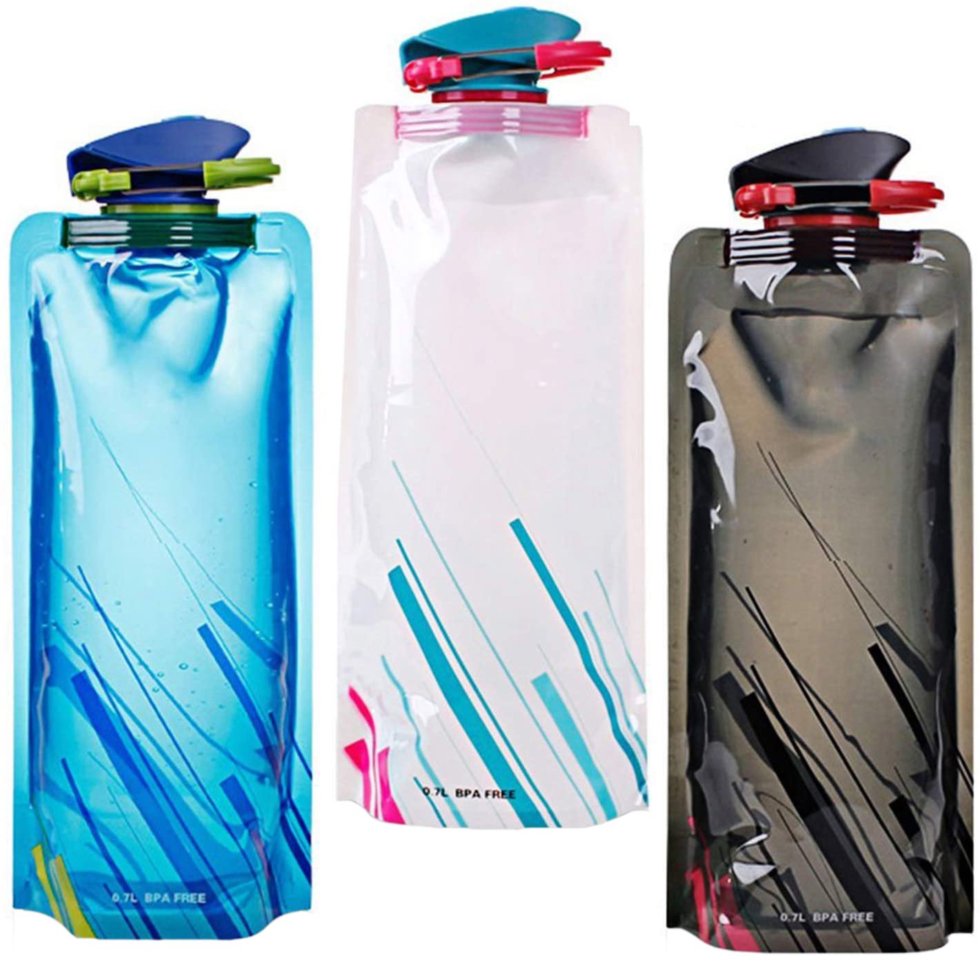 TakeToday Faltbare Wasserflasche Aus Silikon – BPA-frei, Platzsparend Für Unterwegs