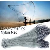FunVZU Angel-Gussnetz – Nylon-Wurfnetz 1,2 m/1,8 m/2,1 m/2,4 m – robustes  Sinker Youth Cast Net zum Angeln – Fischwurfnetz für Köder und Fische