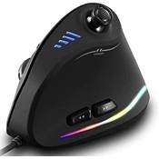 Zeerkeer Ergonomische Maus mit RGB-Beleuchtung