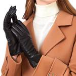 Zluxurq Leder Handschuhe