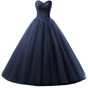Zorayi Damen Liebsten Lang Tüll Formellen Abendkleid Ballkleid Festkleider