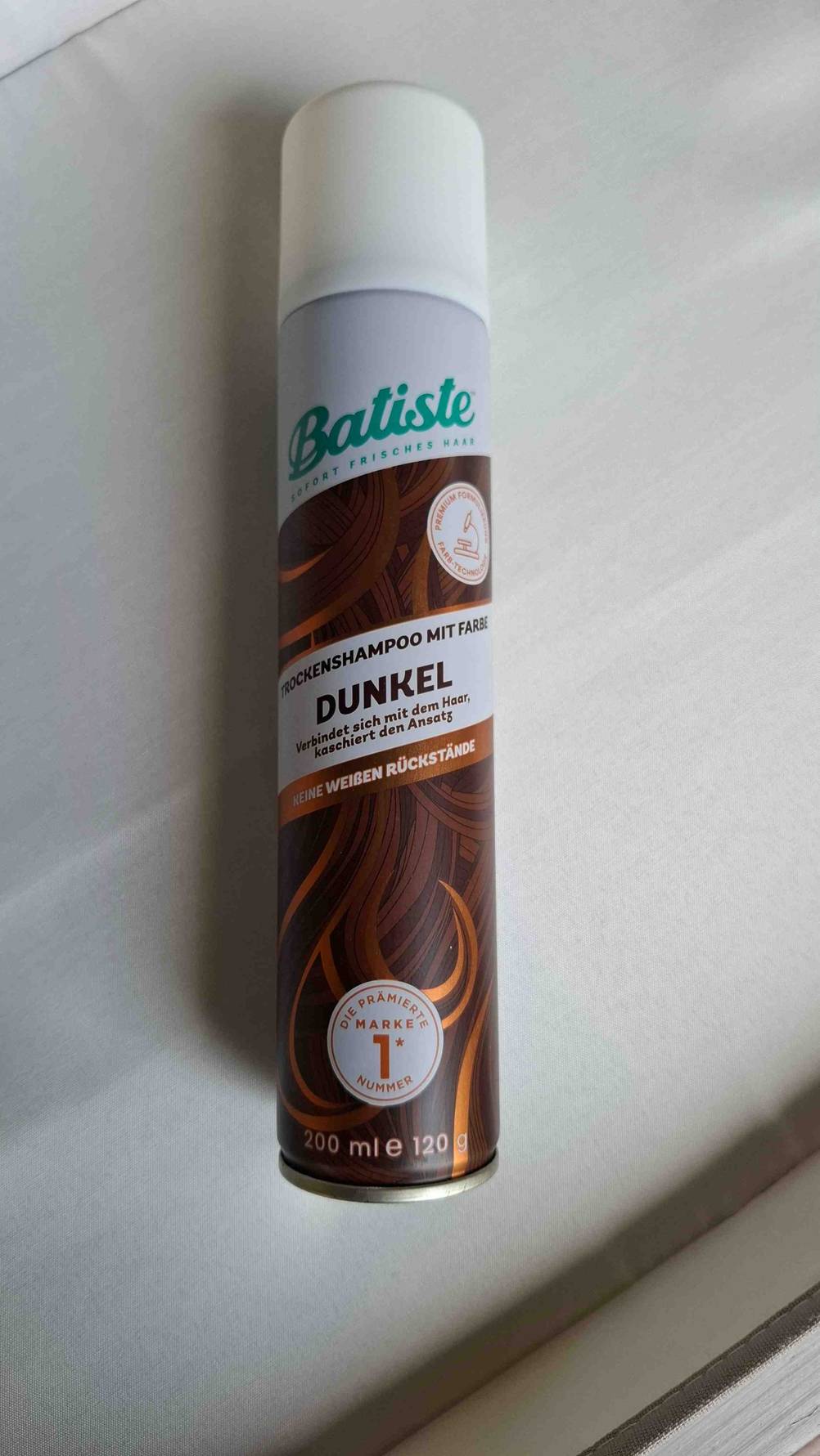 Ansicht der Spraydose mit Batiste-Trockenshampoo im Test.