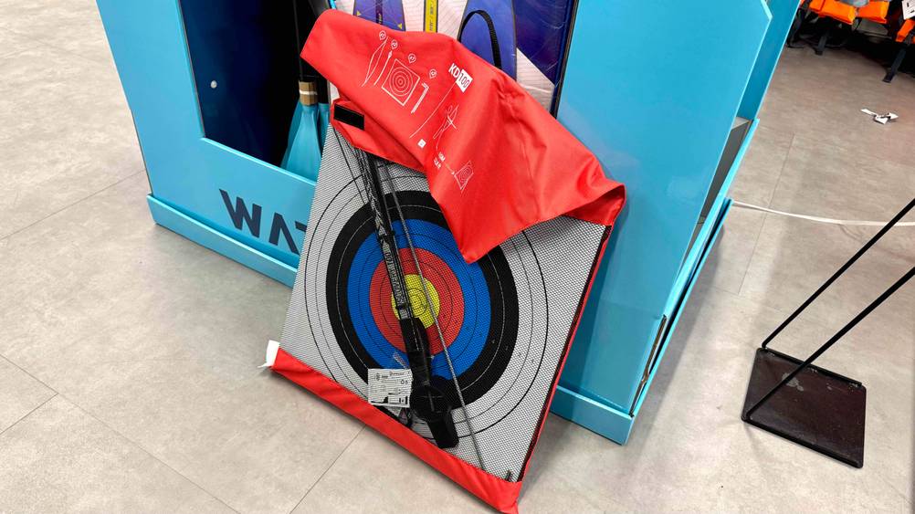 Das getestete Bogenset, befindet sich in einer Tasche.
