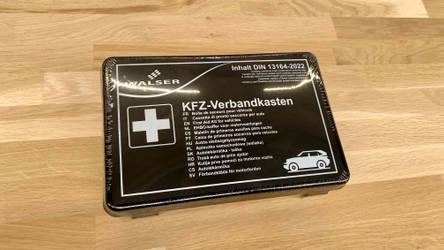 FLEXEO KFZ-Verbandtasche DIN 13164:2022, (1 St), Erste-Hilfe-Set für Autos,  PKWs