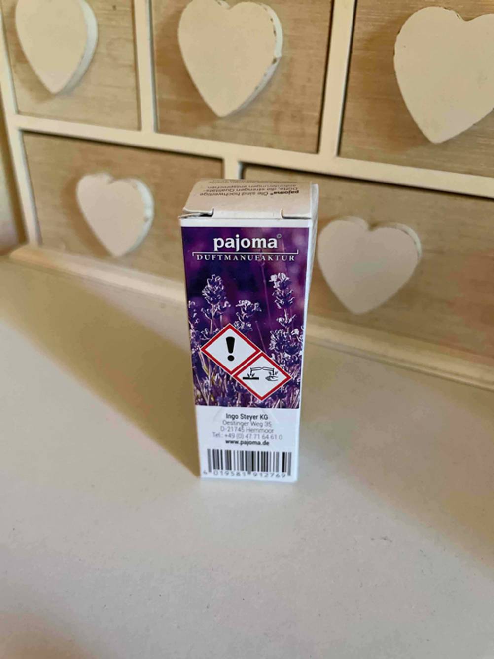 Lavendelöl Verpackung.