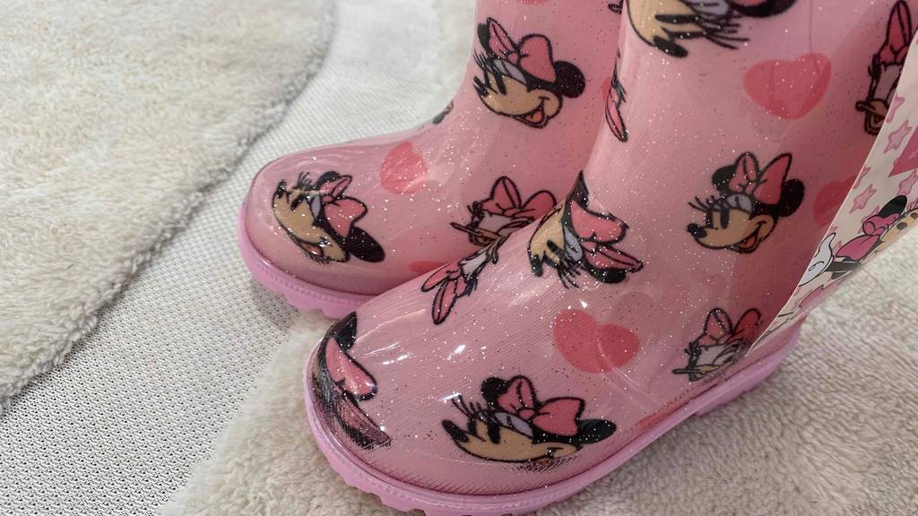 Gummistiefel Kinder rosa mit Minimaus