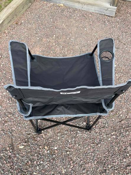 Campingstuhl Draufsicht von hinten