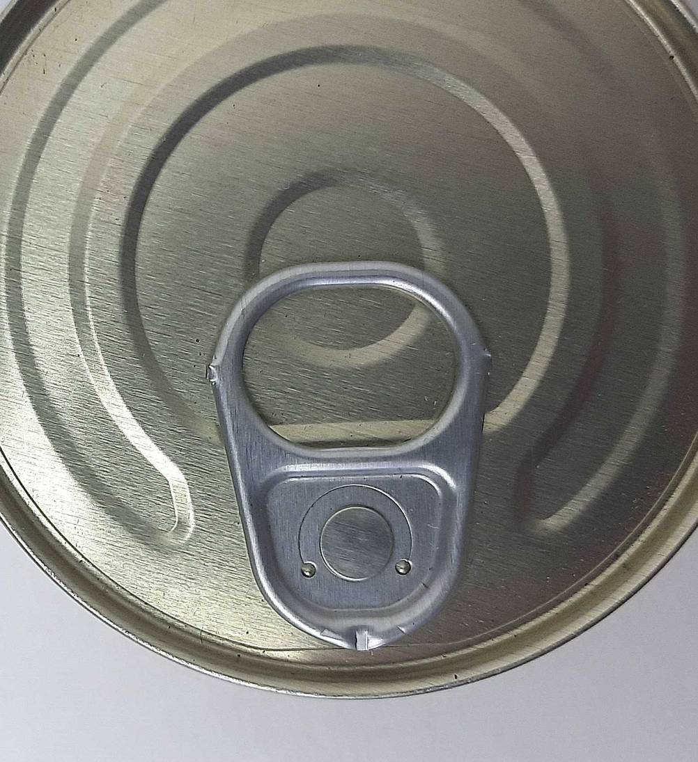Der Verschluss der getesteten Fleischkonserve.
