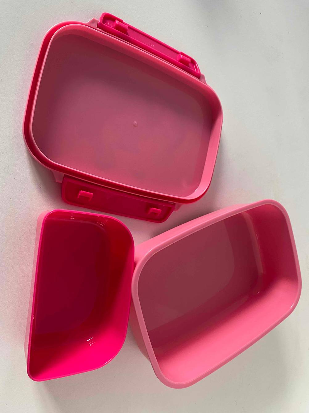 Lunchbox - Fächer und Deckel zu sehen.