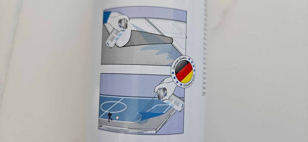 Sprühkleber-Test: Detailaufnahme Anwendungsgrafik auf der Dose.