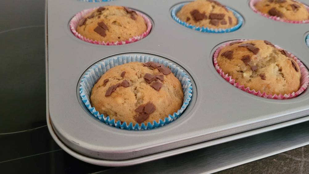 Im Test: Nahaufnahme einer Ecke der Muffinform.