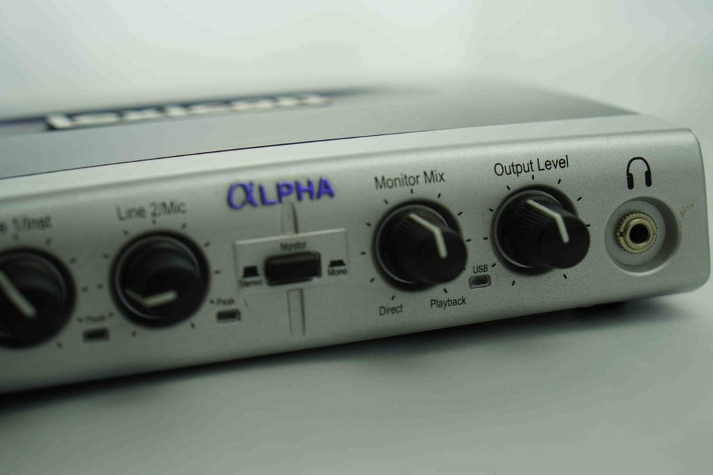 Im Test: Externe Soundkarte Nahaufnahme Bedienelemente