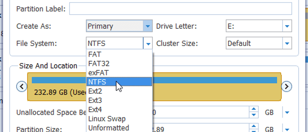 partitionsmanager Dateisystem Minitool Partition Wizard NTFS FAT FAT16 FAT32