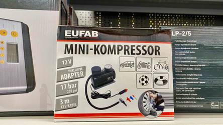 FORTEM Tragbarer Kompressor Autoreifen, Kompressor Fahrrad, 12V