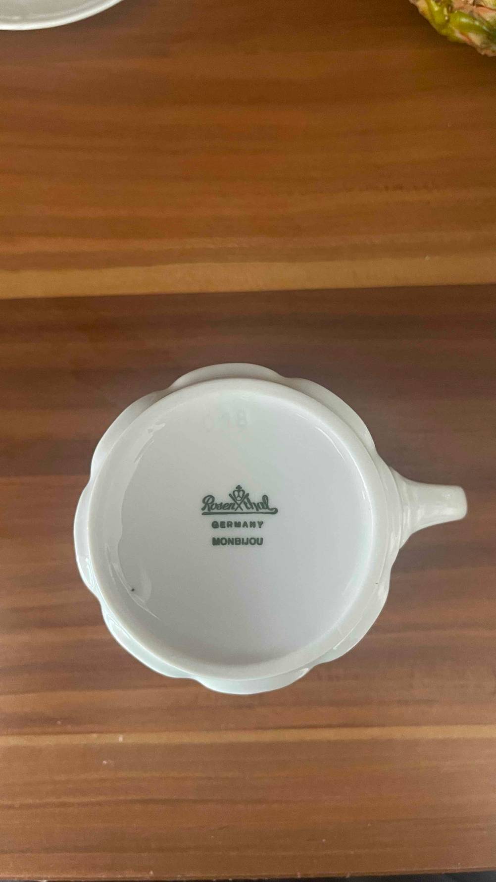 Die Unterseite der getesteten Cappuccino-Tasse.
