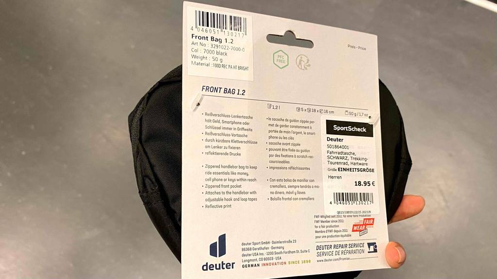 Fahrrad-Lenkertasche-Test: Produktbeschreibung von der Deuter Fahrrad-Lenkertasche.