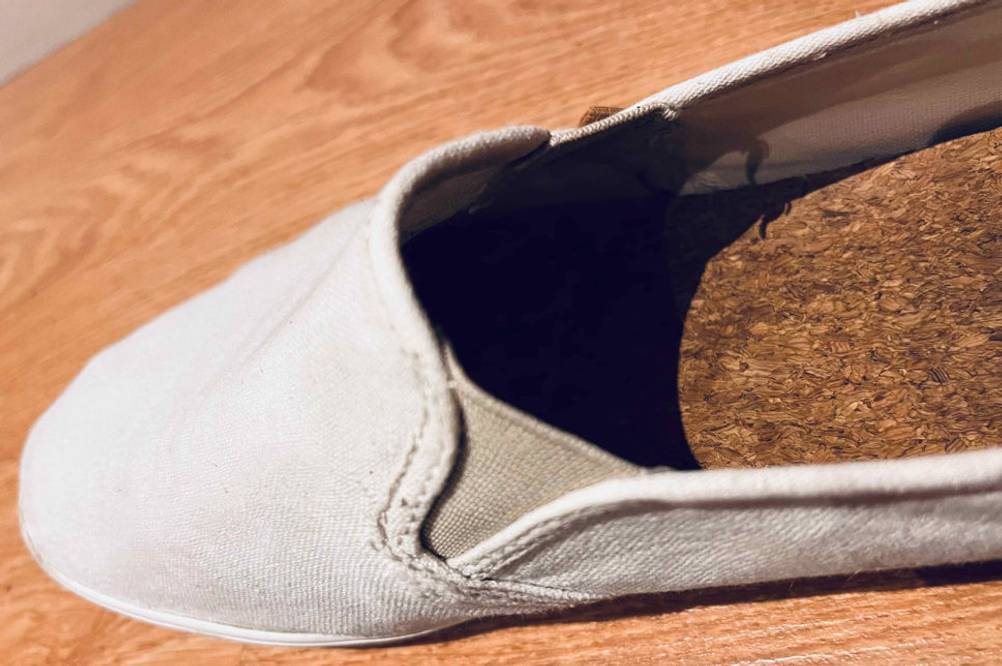 Espadrilles Herren getestet: Nahaufnahme Innensohle.