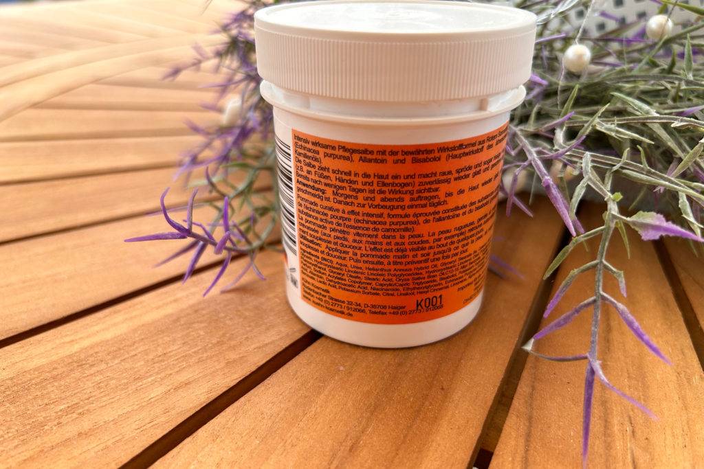 Schrundensalbe von der Rückseite