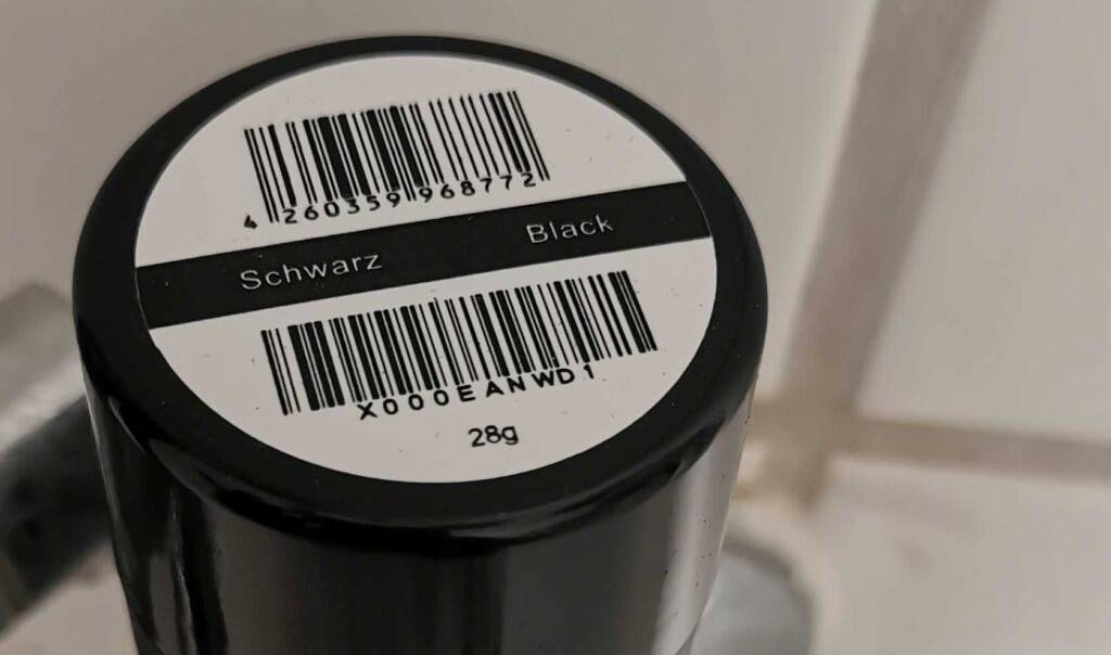 Streuhaar getestet: Nahaufnahme des Deckels.