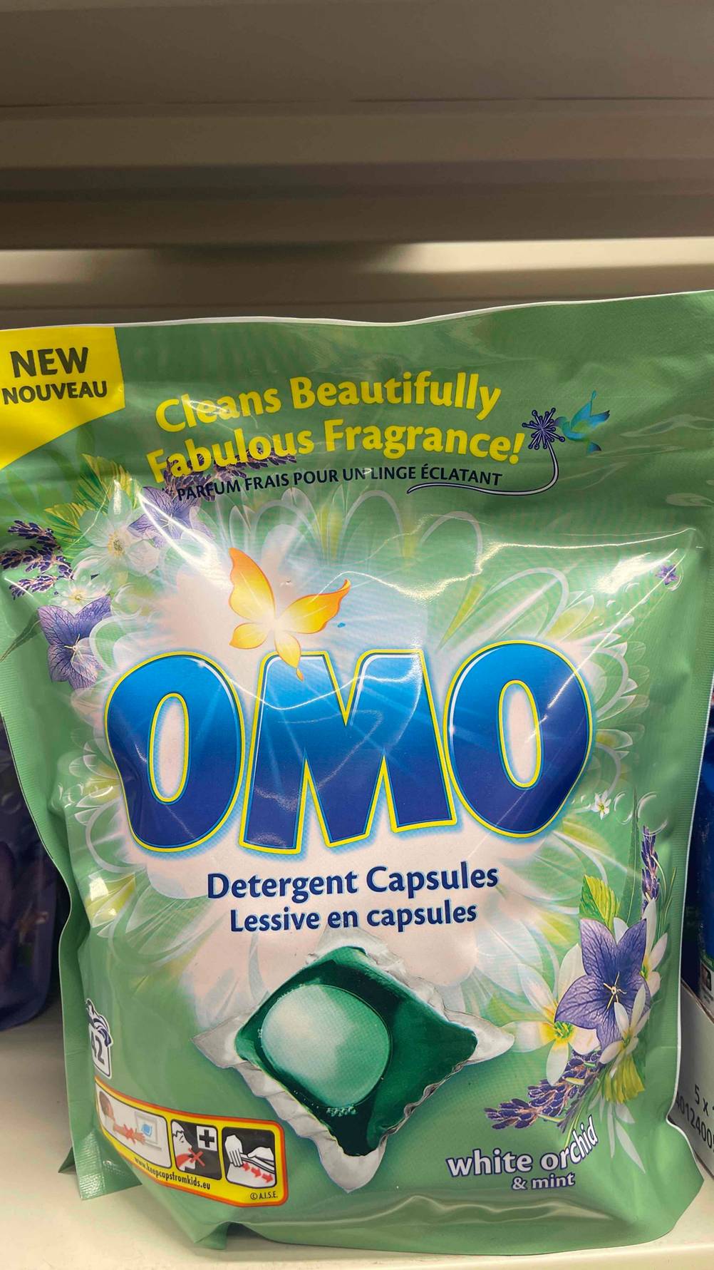 Das getestete Omo-Waschmittel 