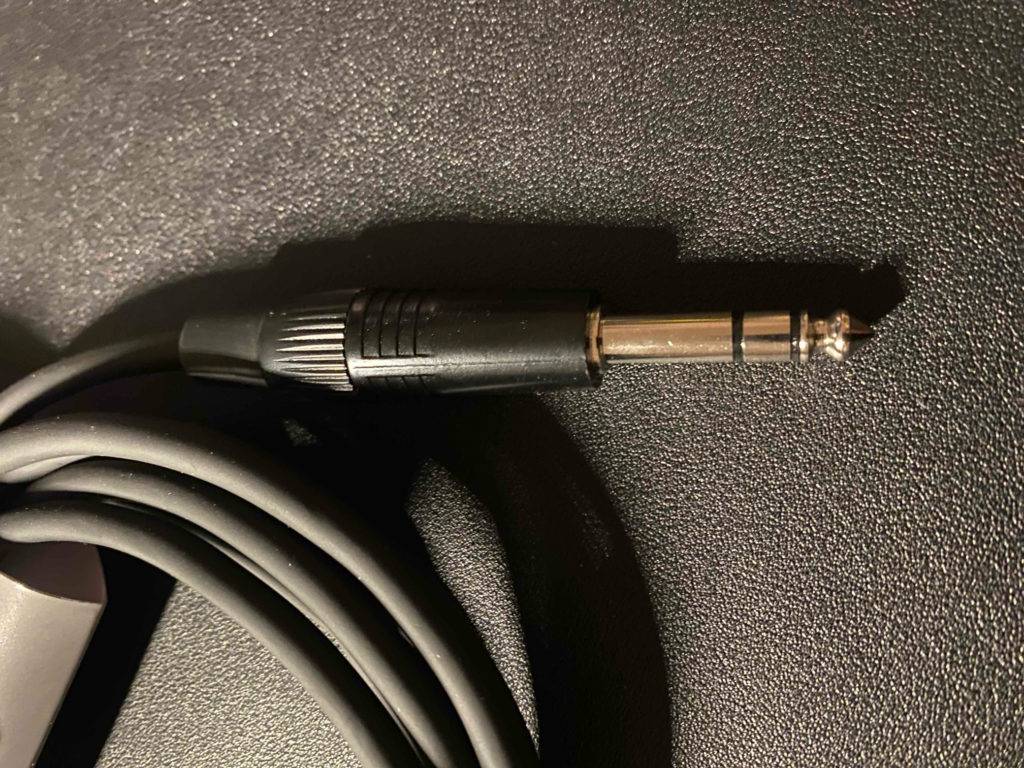 Der Anschluss eines getesteten XLR-Kabels.