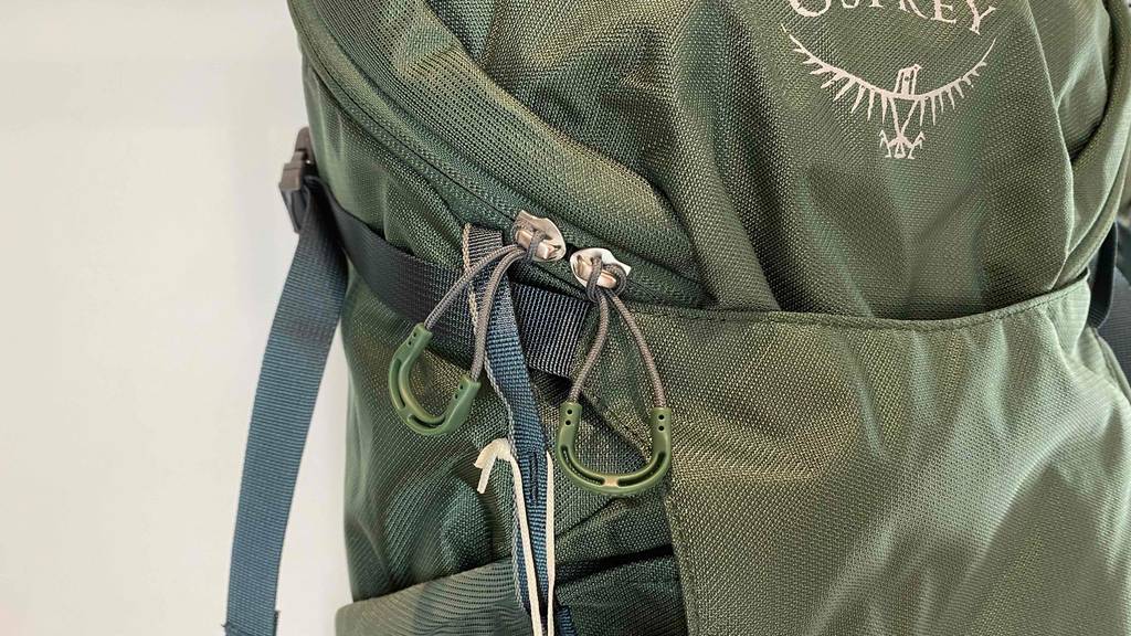 Zipverschluss von Rucksack.