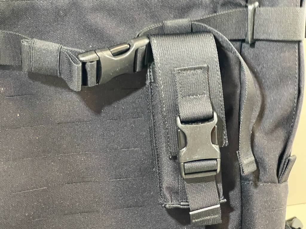 Schnalle von Werkzeugrucksack.