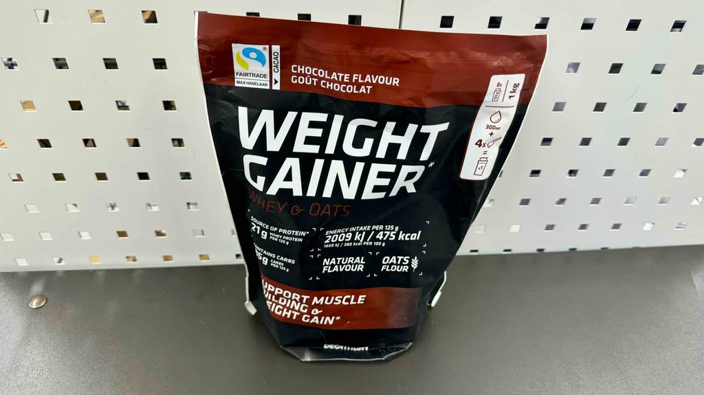 Weight Gainer getestet: Eine Packung Weight Gainer mit einem 1 kg Inhalt.