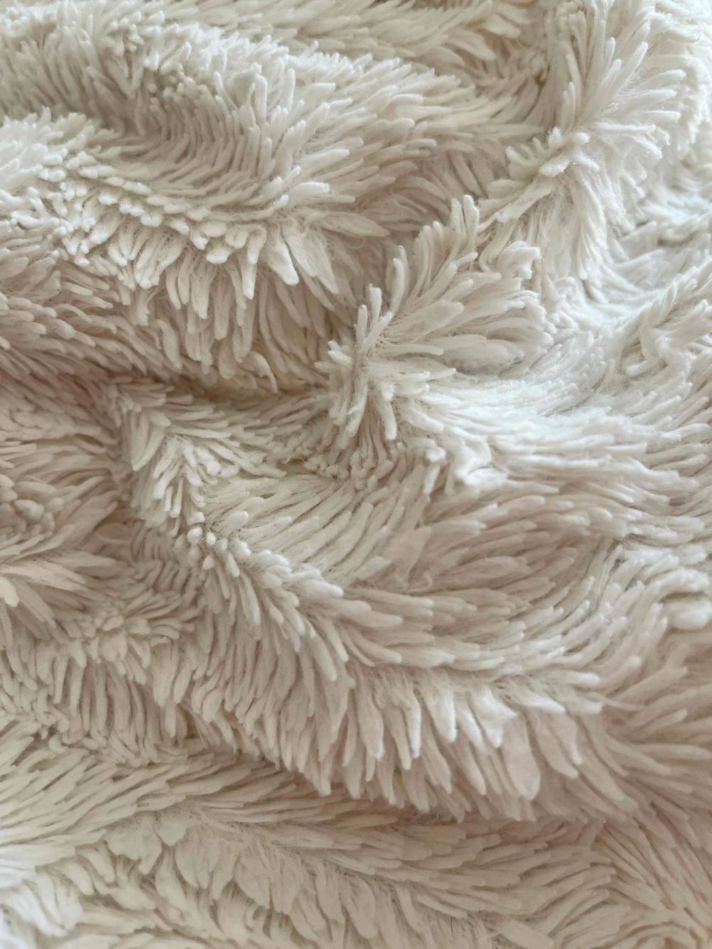 Kuscheldecke getestet: Detailaufnahme der Strucktur der Decke.