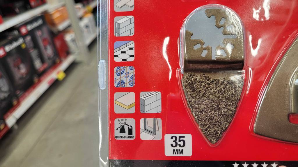 Nahaufnahme der Abbildungen wofür das getestete Fliesen-Reparaturset geeignet ist.