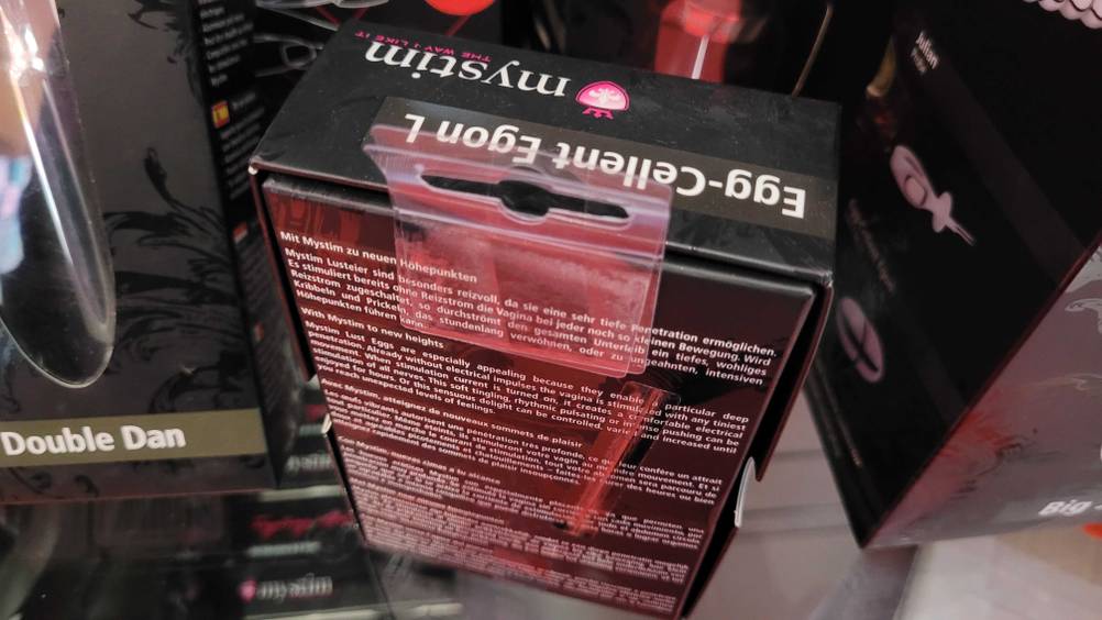 Vibro-Ei getestet: Eine Verpackung von hinten.