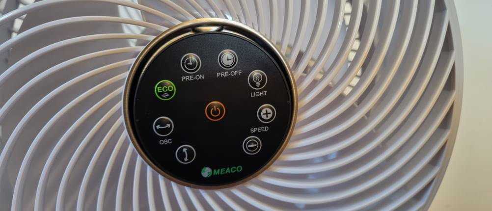 Einstellungsmöglichkeiten eines leisen Ventilators. 