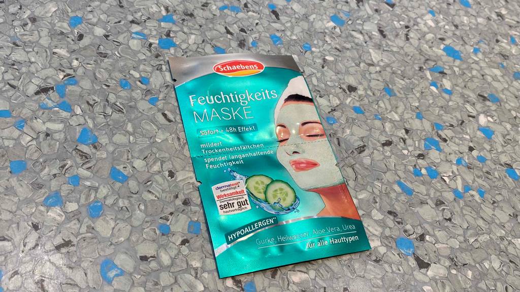 Feuchtigkeitsmaske getestet: Maske von Schaebens für zwei Anwendungen.