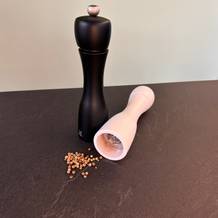 Pfefferkörner liegen neben dem Peugeot-2/24277-Tahiti-Duo.