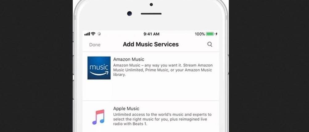 Add Music Service auf einem iPhone