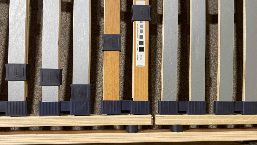 Lattenrost 100 x 200 cm-Test: Detailaufnahme Latten.