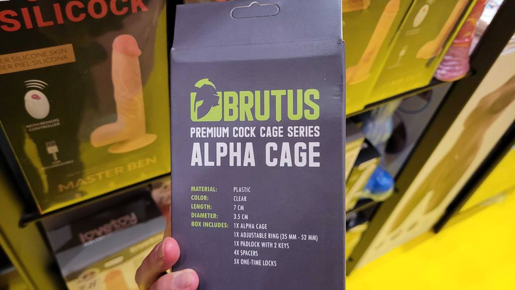 Peniskäfig getestet: Nahaufnahme der Verpackung.