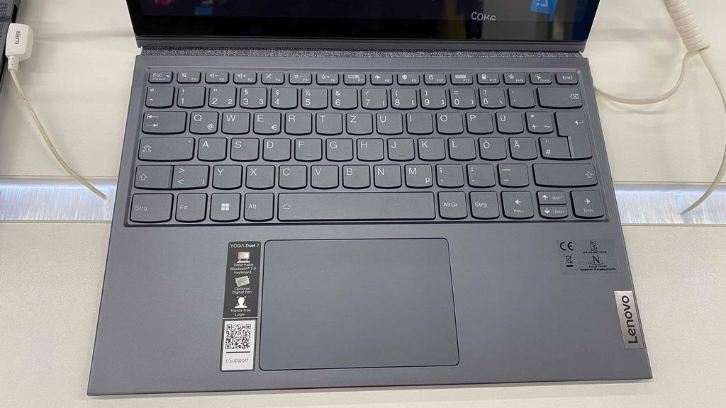 Notebook-13-Zoll getestet: Tastatur und Touchpad von Notebook im Fokus.