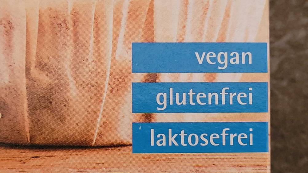 Natron getestet: Nahaufnahme des Aufdrucks auf der Packung.