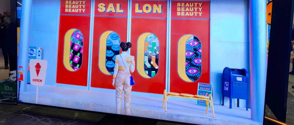 Auf dem getesteten Fernseher läuft eine Animation.