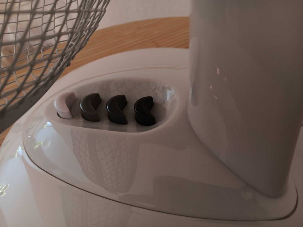 Ventilator im Test: Verschiedene Einstellungsmöglichkeiten des Ventilators