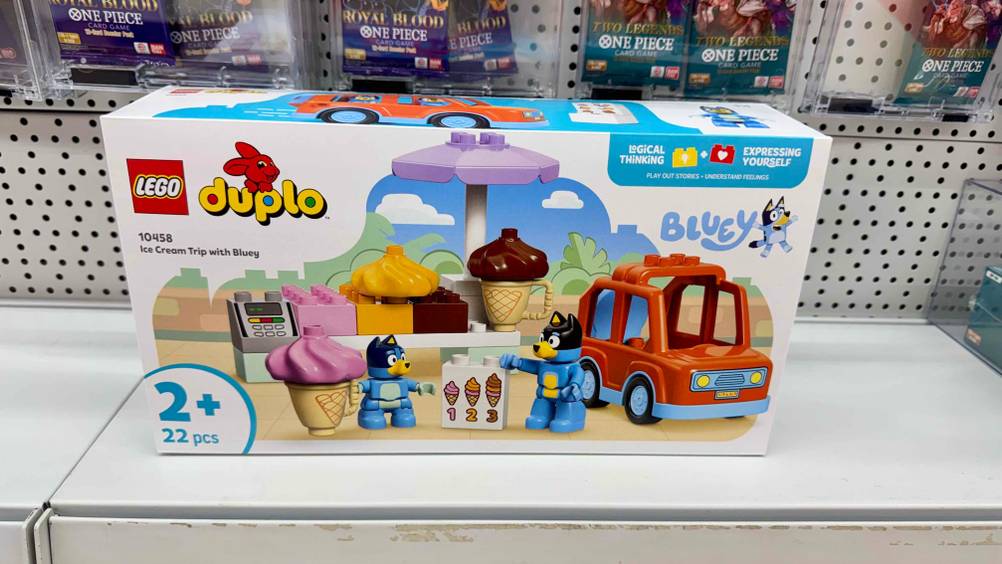 Duplo-Test: Ein Duplo von Lego mit 22 Teilen steht in einem Regal.