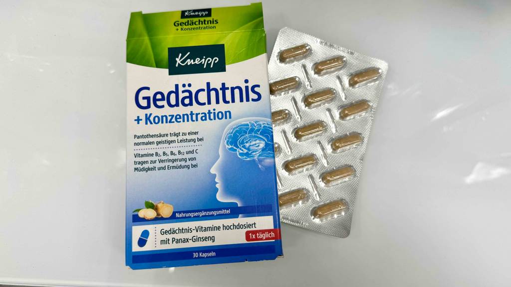 Gedächtnis-Tabletten im Test: die Verpackung und die Blissee-Verpackung daneben liegend.