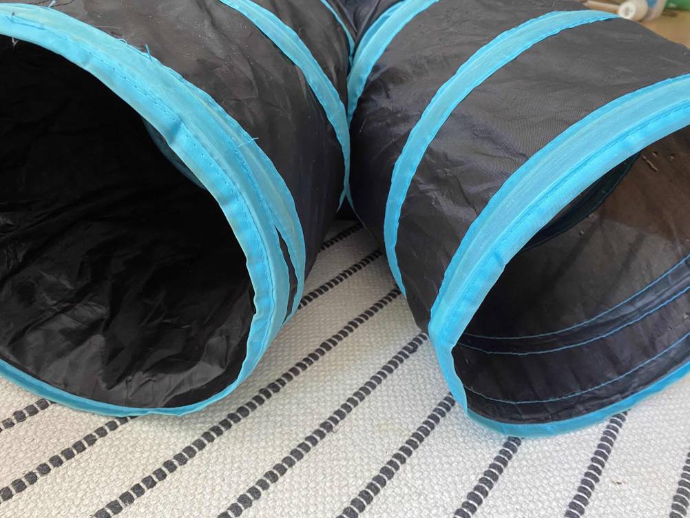 Katzentunnel sind auch für Hunde und Hasen geeignet.